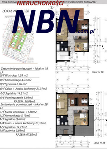 Apartament 68 m2+poddasze(z adaptacją)>60 m2+taras