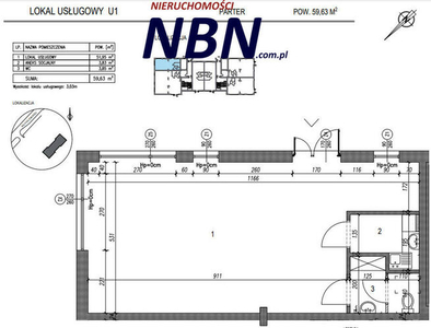 Lokal usługowy > 59,63 m2 > Al. Solidarności