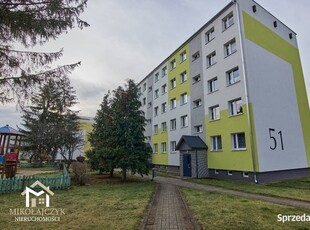 3 pokoje / I piętro / 47 m2 / balkon