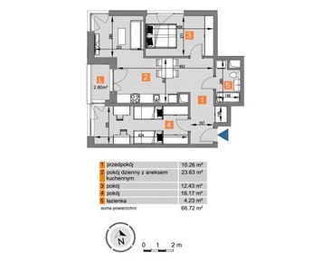 2-pokojowe mieszkanie na Mistrzejowicach | 36,95m2