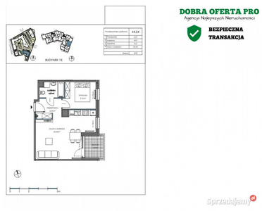 Nowe 2pok 44.5m2 balkon 4.5m2 blisko morza IIQ24 E