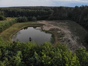 Działka budowlana ze stawem na mazurach granica lasu, 1,1 hektar