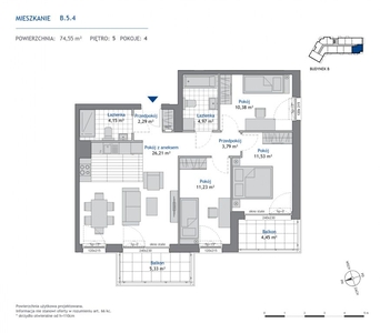 Nowa Dąbrowa wyjątkowe mieszkanie 74,55m2