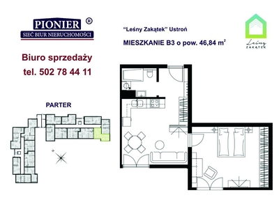 B03- apartament u podnóża Lipowskiego Gronia