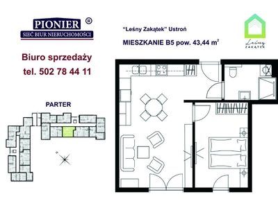 B05- apartament u podnóża Lipowskiego Gronia