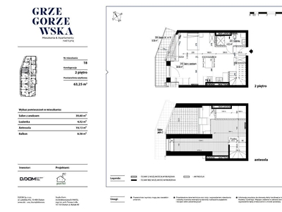 Mieszkanie, 66,54 m², Legnica