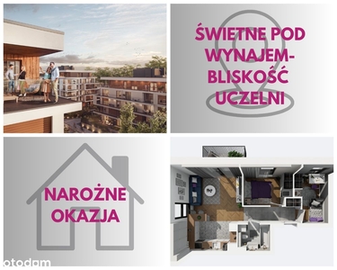 IDEALNE na WYNAJEM|BALKON|słoneczne|BRAK prowizji