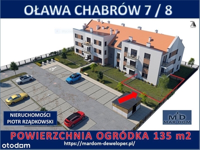 Oława mieszkanie z ogródkiem-parter-36,87m2CHABRÓW