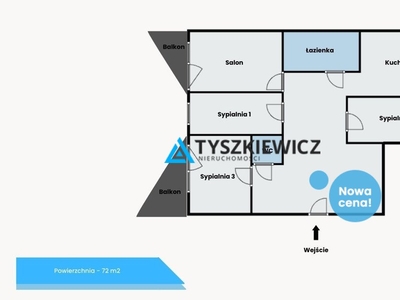 Mieszkanie czteropokojowe na sprzedaż