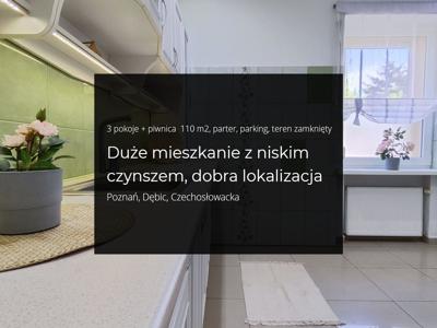 Mieszkanie po remoncie, 3 pokoje + piwnica 110m2 Poznań, Dębiec, Czechosłowacka