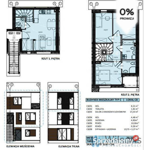 Oferta sprzedaży mieszkania Nowy Dwór Mazowiecki Bohaterów Modlina 70.22m2 4 pokojowe