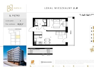 Złota 2 | 1B - 38,46m2