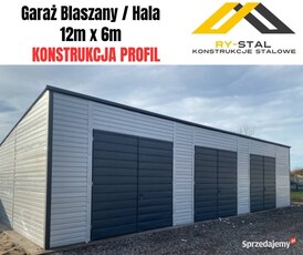 Garaż blaszany 12x6 PRODUCENT Krótkie terminy!