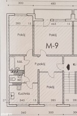 Mieszaknie 67,2 m2, 3 pokoje, ul. Leśna 22, Pionki