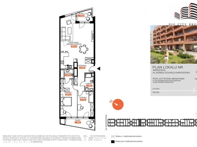 2-pokojowe mieszkanie 51m2 + balkon Bez Prowizji