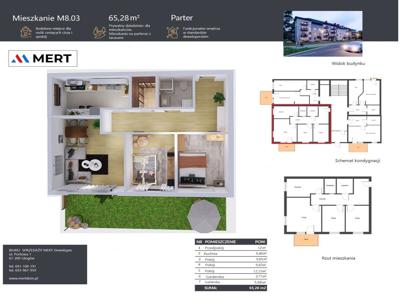 Mieszkanie w stanie deweloperskim PARTER B8M3