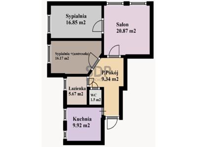 Mieszkanie na sprzedaż 78,28 m², piętro 3, oferta nr 22529