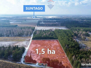 Teren inwestycyjny 1,5ha w sąsiedztwie Suntago