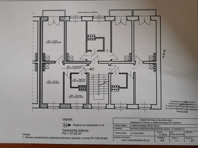 2 pokoje Szombierki Małachowskiego, 1 piętro, balkon, 37m2, dotacja