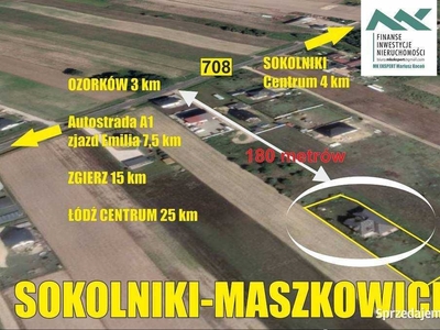 DOM z dużą działką, parter do zamieszkania - Maszkowice /Sokolniki Las