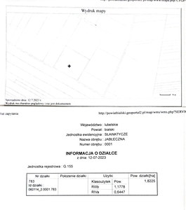 Działka rolna 1.82 ha