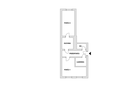 Mieszkanie 2 pokoje - I piętro - CENA do negocjacji