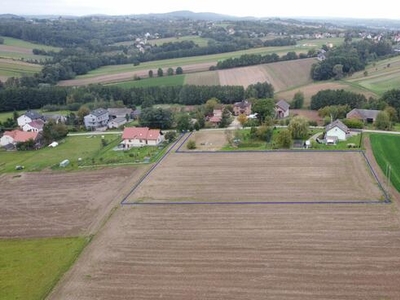 Działka budowlano-rol. 59ar Grabie (Skawina) z poz.na budowę