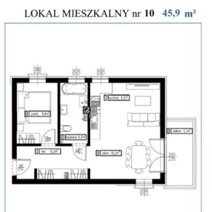 Mieszkanie 2-pokojowe w stanie deweloperskim