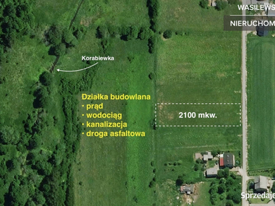 Radziwiłłów/1 km od PKP/media w granicy/asfalt