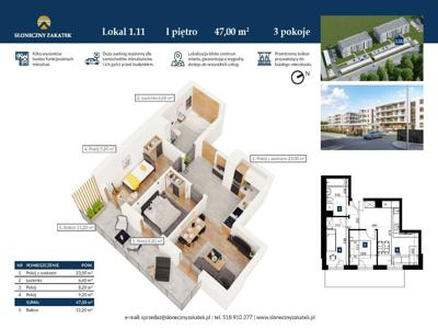 Blok 2 | Apartament 47 m² | Centrum | Windy