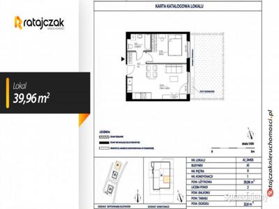 Mieszkanie 39.96m2 2-pok Gdańsk Potęgowska