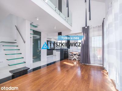 Słoneczny 2 poziomowy apartament z antersolą