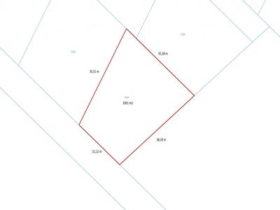 Działka mieszkaniowa w Pępowie 1001 m2