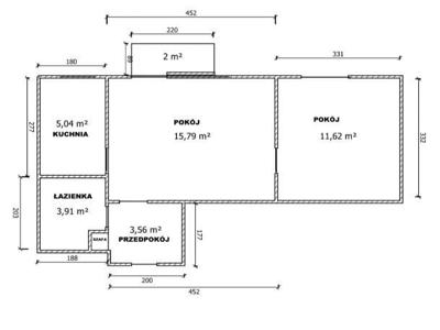 Mieszkanie 40 m2 Dąbrowskiego Chemików