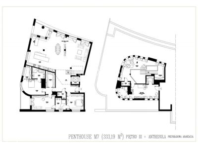 Penthouse + 175 m2 tarasu