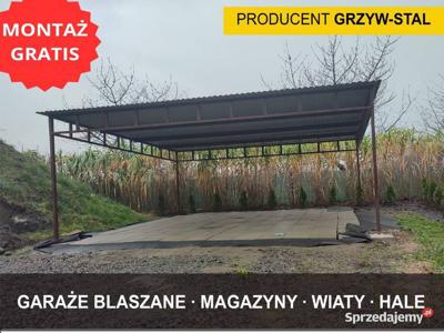 Garaż Blaszany Otwarty / Otwarta Wiata Garażowa - Blaszak -