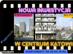 Apartament 2 pokoje na 14 piętrze w Sercu Katowic