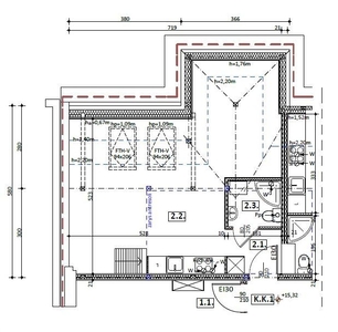 Centrum, II poziomy, 55,47m2