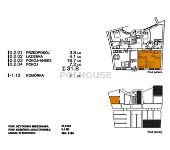 Mieszkanie na sprzedaż 2 pokoje Bydgoszcz, 31,80 m2, parter