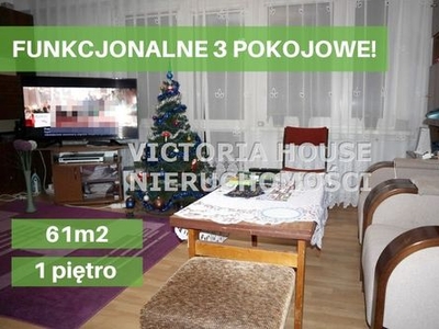 Mieszkanie na sprzedaż 3 pokoje Ełk, 61 m2, 1 piętro