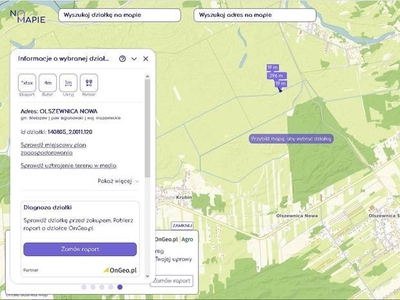 Urocza działka-łąka ok.30 km od Warszawy