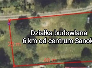 Działka budowlana blisko Sanoka