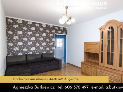 2-pokojowe mieszkanie -44,60m2 Augustów.