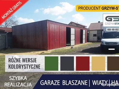 Garaż blaszany 10x6 - Hala -Garaże Blaszane -Wiata -Magazyn -GRZYWSTAL