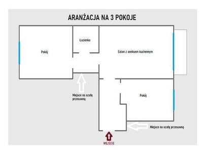Mieszkanie na sprzedaż 3 pokoje Łódź Górna, 44 m2, 2 piętro