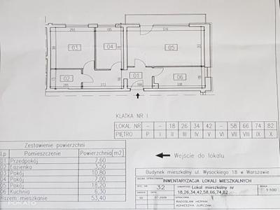 Bezpośrednio na sprzedaż 54m2, Wysockiego -metro