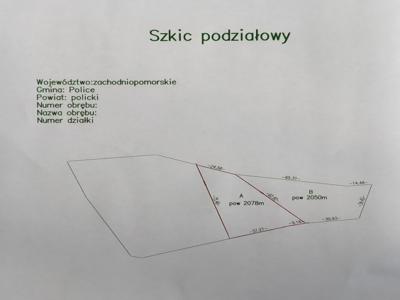 Działka 2078 m2, w pobliżu jezioro