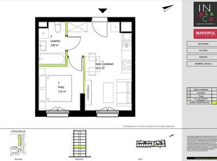 Orła Białego 64,8m2, 3 pokoje niezależne, loggia