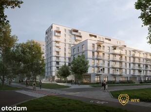 3M z dwoma balkonami w nowoczesnym apartamentowcu