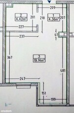 2-pokojowe mieszkanie 43m2 + balkon